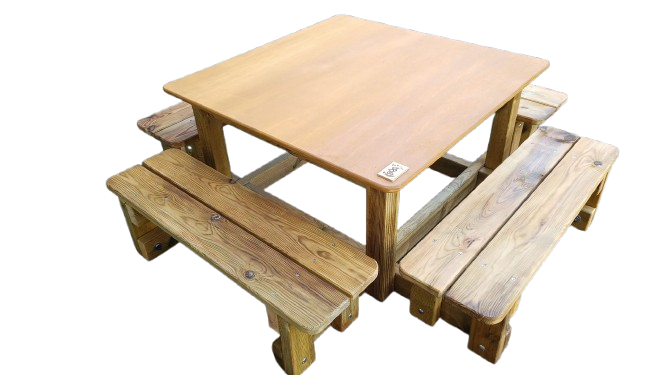 Tavolo con panche - prodotto ordinabile solo tramite mail-